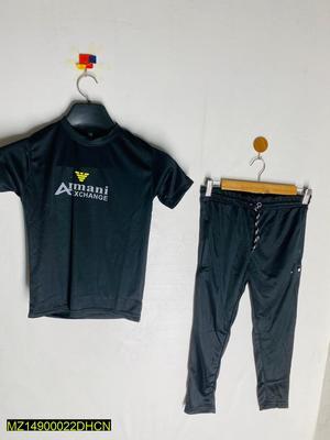 2 Pcs Boy's Dri-Fit Printed Tracksuit