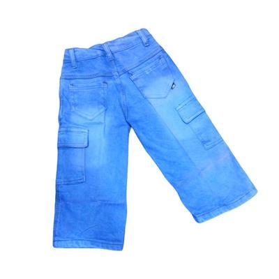 Boy's Stitched Cotton Jeans