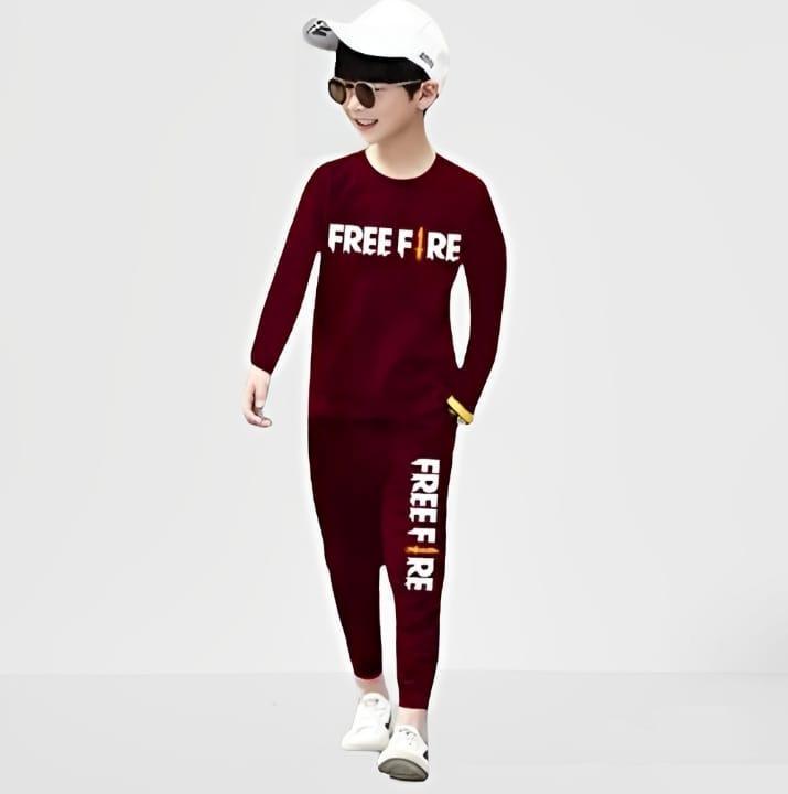 2 Pcs Boy's Micro Printed Tracksuit