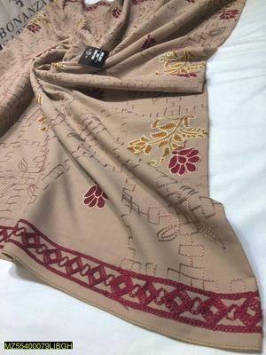 1 Pc Women's Lawn Embroidered Shawl