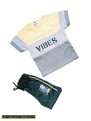 Baby Boy's Blended T-Shirt And Knicker Set