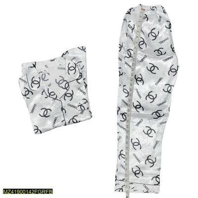 2 Pcs Women's Stitched Cotton Printed Sleepwear