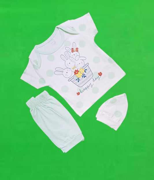 Baby Girl's Cotton Shirt And Trouser Set