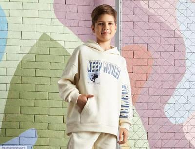 1 Pc Boy's Fleece Printed Hoodie