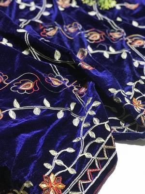 Women's Velvet Embroidered Shawl