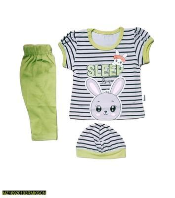 Baby Girl's Cotton Shirt And Trouser Set