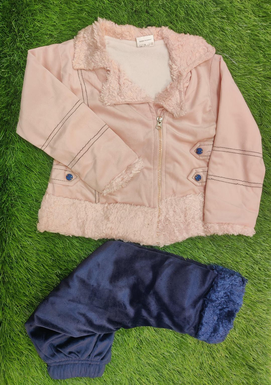 Baby Girl Velvet Shirt And Trouser Set