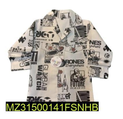 1 Pc Boy's Stitched Twill Printed Jacket