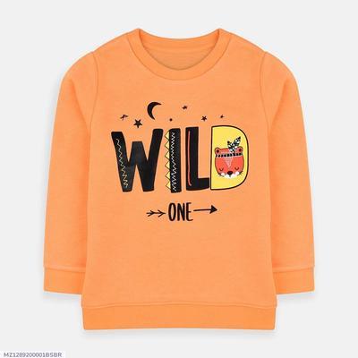 Wild One Dull Orange Terry Sweatshirt