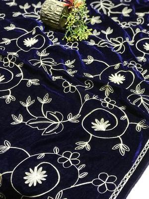 Women's Velvet Embroidered Shawl