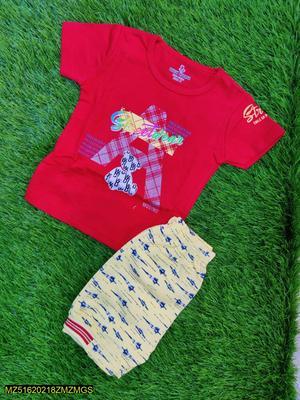 Boy's Blended Printed Shirt With Cotton Shorts