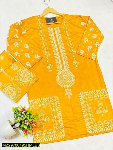 2 Pcs Stitched Lawn Suit