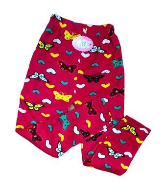 1 Pc Kid's Stitched Velvet Printed Night Trouser