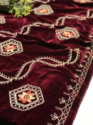 Women's Velvet Embroidered Shawl