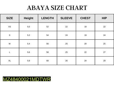 2 Pcs Women's Stitched Nidah Abaya