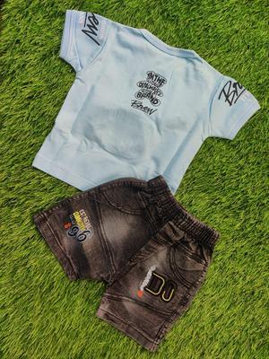 Baby Girl's Blended Shirt And Short Set