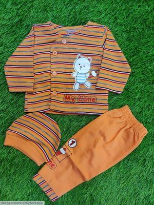 Unisex Cotton Printed Shirt And Trouser Set