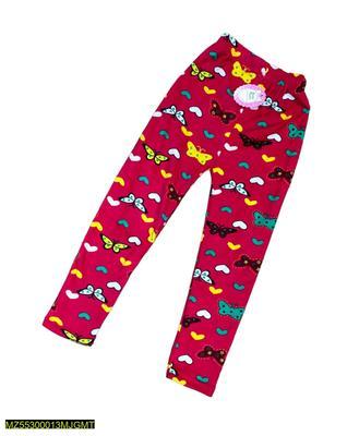 1 Pc Kid's Stitched Velvet Printed Night Trouser