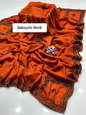 Women's Swiss Embroidered Border Shawl