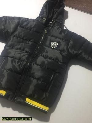 1 Pc Boy's Stitched Polyester Quilted Plain Puffer Jacket