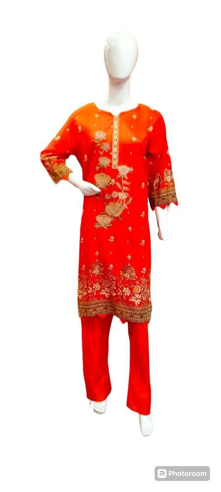 3 Pcs Women's Stitched Lawn Printed Suit