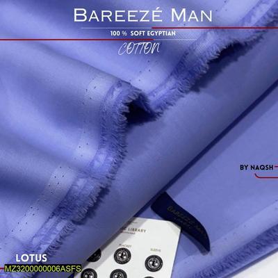 Men's Unstitched Cotton Plain Suit