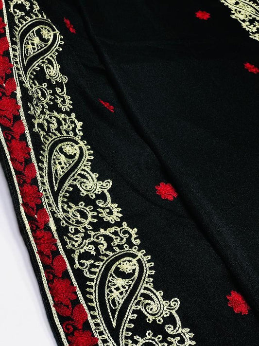 1 Pc Women's Swiss Lawn Embroidered Shawl