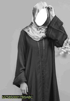 1 Pc Women's Stitched Nida Plain Abaya