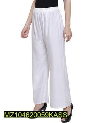 1 Pc Women's Stitched Cotton Jersey Plain Palazzo