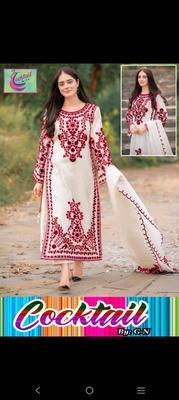 3 Pcs Women's Stitched Organza Embroidered Suit