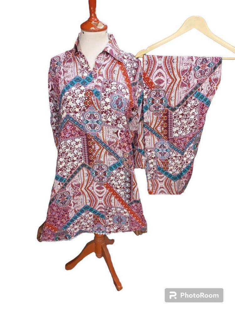 2 Pcs Women's Stitched Linen Printed Suit