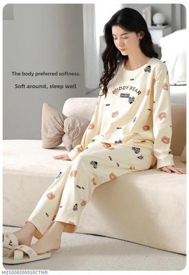 2 Pcs Women's Stitched Cotton Jersey Printed Night Suit