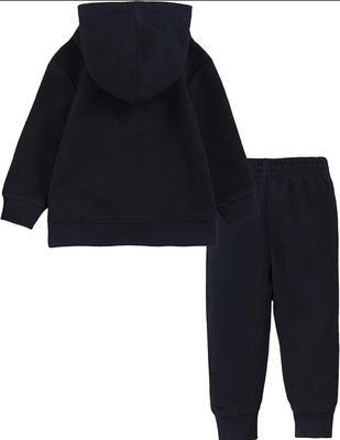 2 Pcs Boy's Fleece Plain Hoodie Tracksuit