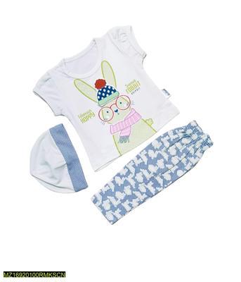 Baby Girl's Cotton Shirt And Trouser Set