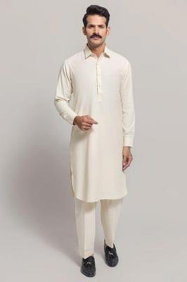 Men's Unstitched Khaddar Plain Suit