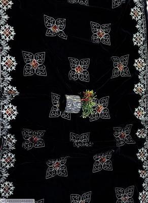 Women's Velvet Embroidered Shawl