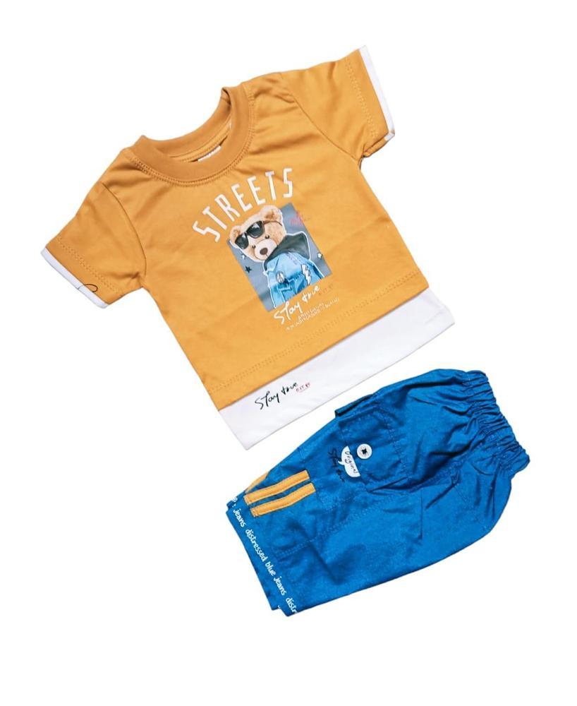 Baby Boy's Blended T-Shirt And Knicker Set