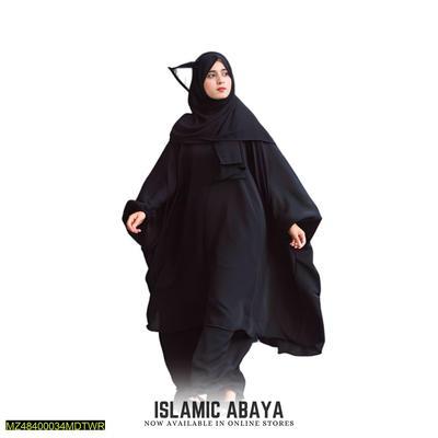 2 Pcs Women's Stitched Nidah Abaya