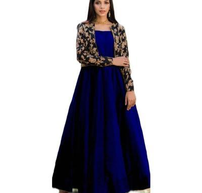 2 Pcs Women's Stitched Shamoz Silk Embroidered Maxi