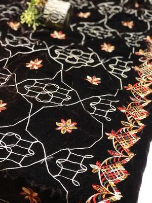 Women's Velvet Embroidered Shawl