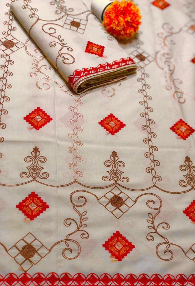 Women's Swiss Lawn Embroidered Shawl