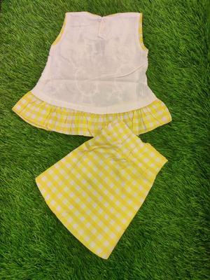 Baby Girl's Cotton Frock And Skirt