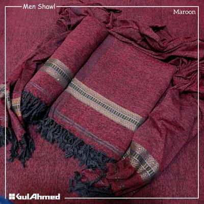 1 Pc Men's Velvet Texture Shawl