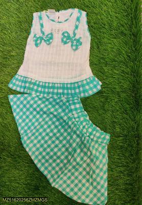 Baby Girl's Cotton Frock And Skirt