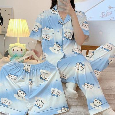 3 Pcs Hello Kitty Winter Night Suit For Women - WZL-1499 - Ships From Overseas