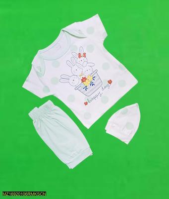 Baby Girl's Cotton Shirt And Trouser Set