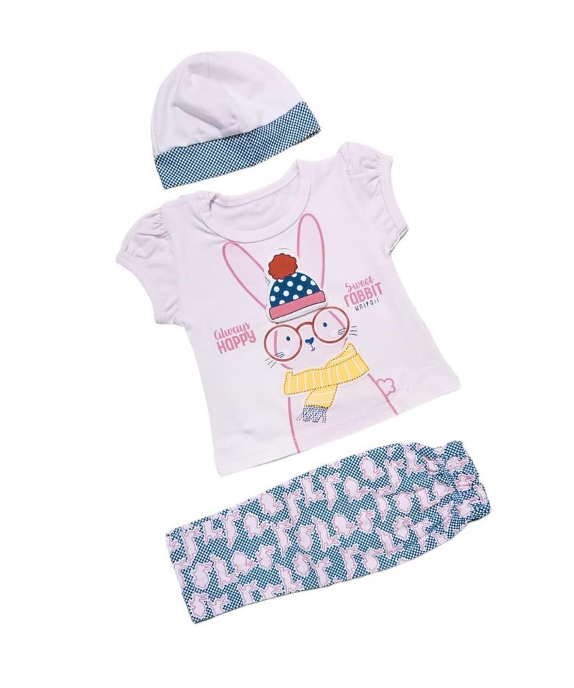 Baby Girl's Cotton Shirt And Trouser Set