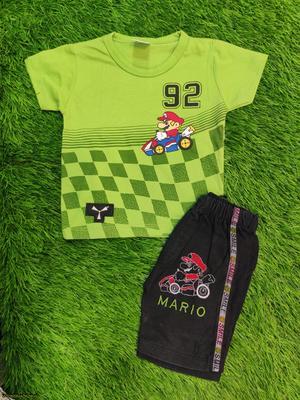 Baby Boy's Blended T-Shirt And Knicker Set