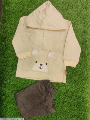 Baby Boy Fleece Printed Shirt And Trouser Set