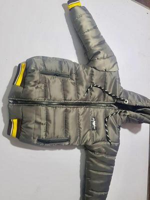 1 Pc Boy's Stitched Polyester Quilted Plain Puffer Jacket